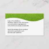 造園草のロゴ |芝生気に 名刺 (裏面)