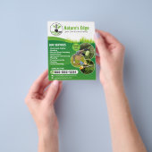 造園草刈り草刈り芝刈り気に チラシ (手)