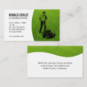 造園草 |ガーデナーカッティングローン 名刺 (正面/裏面)