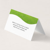 造園草 |ガーデナーカッティングローン 名刺 (裏面)