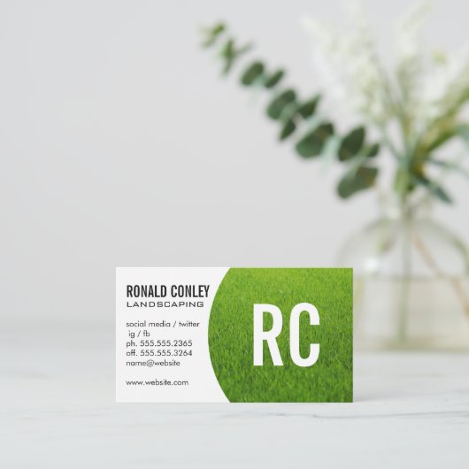 造園草 名刺 (スタンド正面)