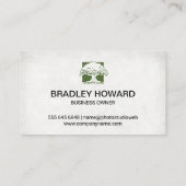 造園設計者 |大きなツリーロゴ 名刺 (裏面)