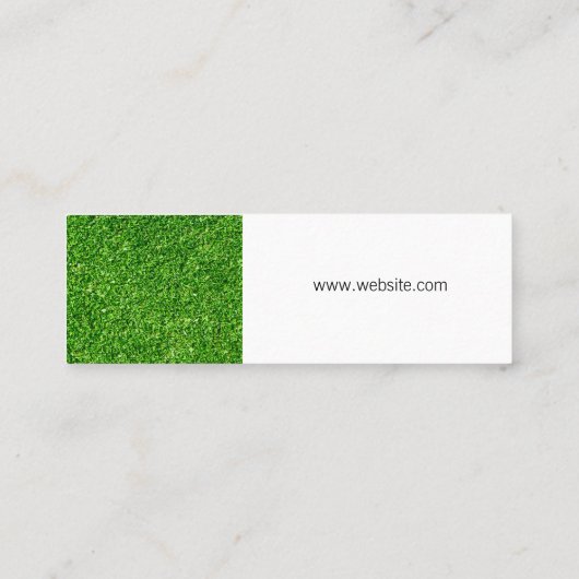 造園設計者 | Grass スキニー名刺 (裏面)