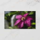 造園 – クレマティス – 陛下 名刺 (裏面)