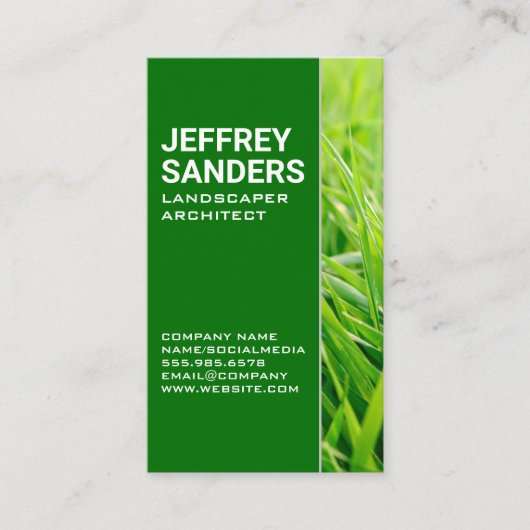 造園 | グリーングラス 名刺 (正面)