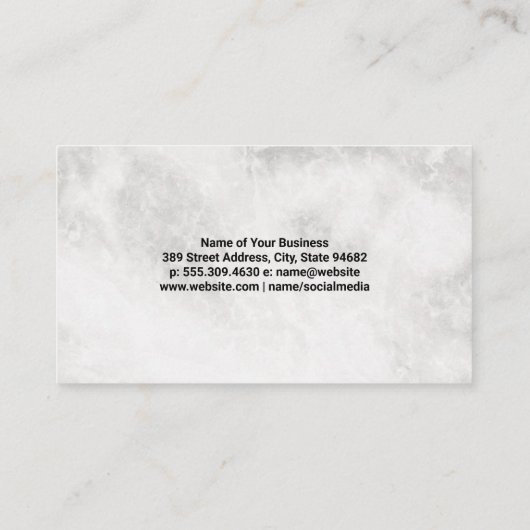 造園 | ツリーのロゴ 名刺 (裏面)