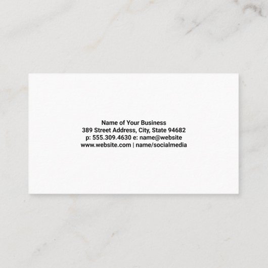 造園 | バックヤードハウスローン 名刺 (裏面)