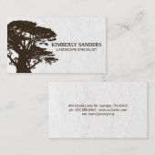 造園 | ビッグ・ブラウン・ツリー 名刺 (正面/裏面)