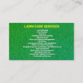 造園&ローンサービス | 芝生気に コーリングカード (裏面)