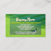 造園&ローンサービス | 芝生気に コーリングカード (正面)