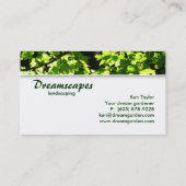 造園/ローン気にツリー名刺 名刺 (裏面)