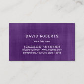 造園&ロー気にンツリーロゴヴィンテージ紫 名刺 (裏面)