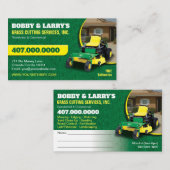 造園・ロー気にン・グラス・カッティング・ビジネス・カード 名刺 (正面/裏面)