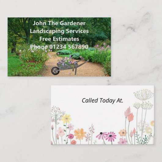 造園 名刺 (正面/裏面)