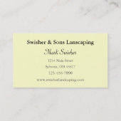 造園 名刺 (裏面)