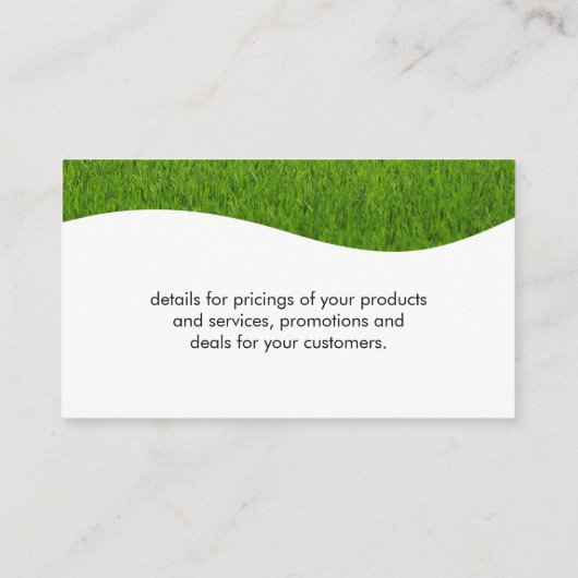 造園 名刺 (裏面)