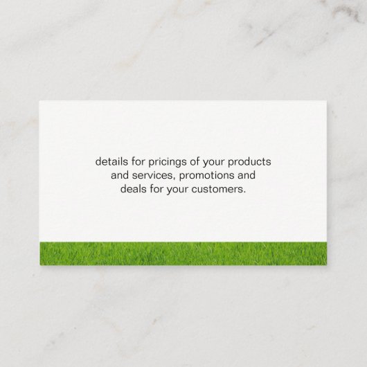 造園 名刺 (裏面)