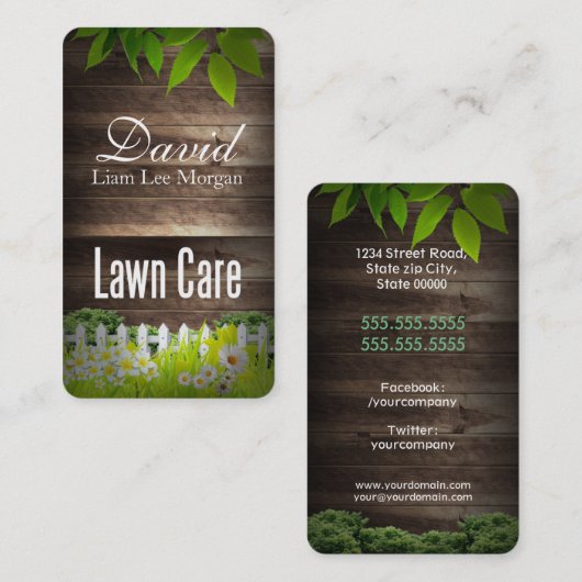 造園 名刺 (正面/裏面)