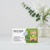 造園 | 園芸用具 | 芝生気に 名刺 (スタンド正面)