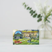 造園・庭園管理業の名刺 名刺 (スタンド正面)