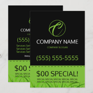 造園・庭園管理 5x7 フライヤー 招待状