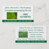 造園・庭園・サービス業 名刺 (正面/裏面)