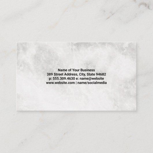 造園 | 植物のガーデンロゴ 名刺 (裏面)