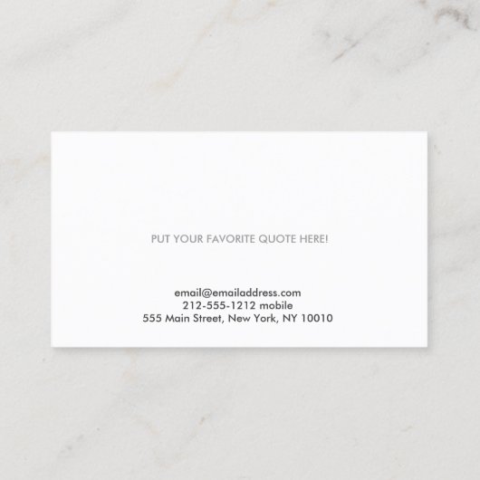 造園、気に芝生、木、庭師 名刺 (裏面)