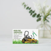 造園 |芝刈り機 名刺 (スタンド正面)