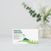 造園 | 芝刈り草刈り草 名刺 (スタンド正面)