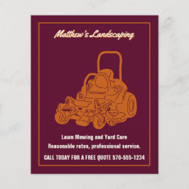 造園 芝刈り 商用芝刈機 小さい チラシ