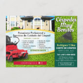 造園 芝刈り 庭の手入れ 4.5"x6.25" メニュー (正面)