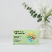 造園 | 草原 | 屋外ロゴ 名刺 (スタンド正面)
