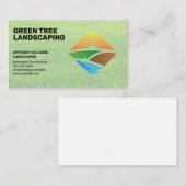 造園 | 草原 | 屋外ロゴ 名刺 (正面/裏面)