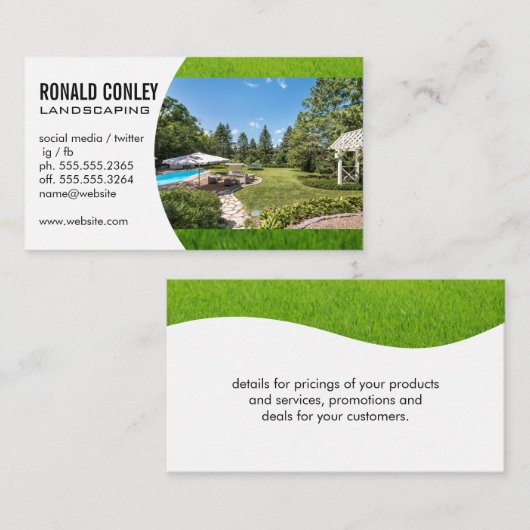 造園 | Backyard Garden 名刺 (正面/裏面)