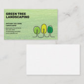 造園 | Grass |ツリーロゴ 名刺 (正面/裏面)