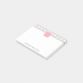 造幣及びサンゴ幾何学模様モノグラム ポストイット (アングル)