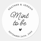 造幣局モダンの好意と結婚なるかわいい ラウンドシール (正面)