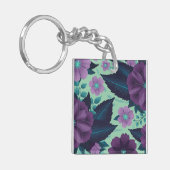 造幣裏離れに紫の花 キーホルダー (正面左)