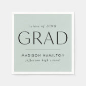 造成モダン卒業式 スタンダードカクテルナプキン (正面)