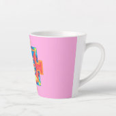 造成水彩曼荼羅 カフェラテマグ (右)