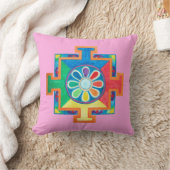 造成水彩曼荼羅 クッション (ブランケット)