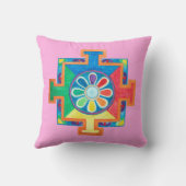 造成水彩曼荼羅 クッション (裏面)