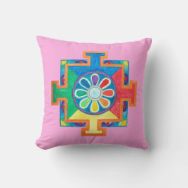 造成水彩曼荼羅 クッション