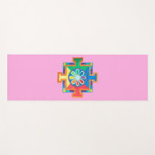 造成水彩曼荼羅 ヨガマット (正面(横))