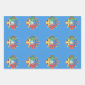 造成水彩曼荼羅 ラッピングペーパーシート (正面)