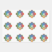 造成水彩曼荼羅 ラッピングペーパーシート (正面2)