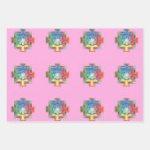 造成水彩曼荼羅 ラッピングペーパーシート (正面3)