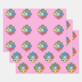 造成水彩曼荼羅 ラッピングペーパーシート