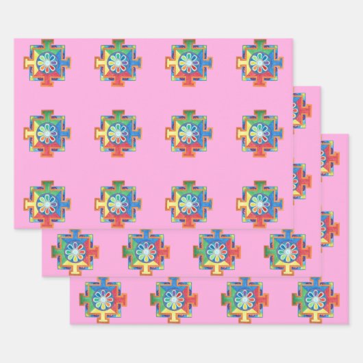 造成水彩曼荼羅 ラッピングペーパーシート (セット)